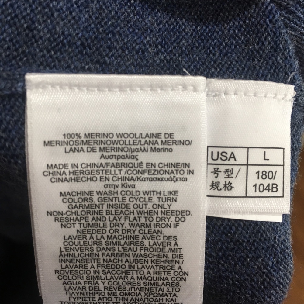 Brand NWT- Brooks Brothers 100% Merino Wool Sweatr - Picture 4 of 4